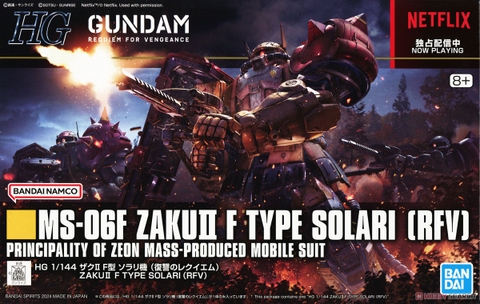 Mô hình HG 254 1/144 HG Zaku II Type F Solari (RFV) - Mô hình Gundam chính hãng Bandai Nhật Bản