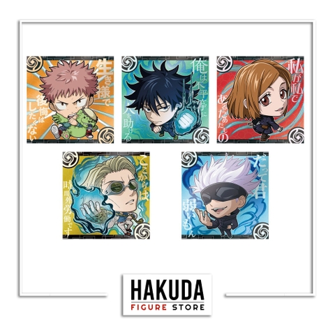 Bánh Xốp Gacha Thẻ Bài Jujutsu Kaisen Deformed Seal Wafer Vol 3 - Chính hãng Bandai Nhật Bản
