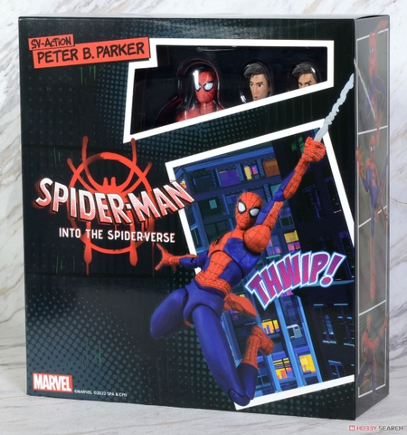 Mô hình SVAction 1/12 Spider Man Peter B. Parker (Into The Spiderverse) - Chính hãng Sentinel