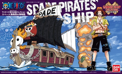 Mô hình tàu One Piece (15cm) - Spade Pirates Ship (Portgas D. Ace) - Mô hình chính hãng Bandai Nhật Bản