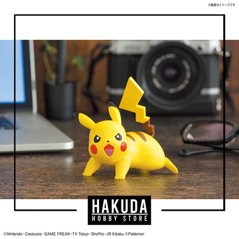 Mô hình Pokemon Plamo Collection 03 Pikachu Battle Pose - Chính hãng Bandai Nhật Bản
