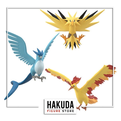 Mô hình P-Bandai Pokemon Scale World 1/20 Moltres & Zapdos & Articuno (Kanto Region) - Chính hãng Bandai Nhật Bản