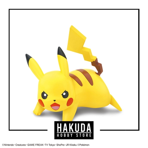 Mô hình Pokemon Plamo Collection 03 Pikachu Battle Pose - Chính hãng Bandai Nhật Bản