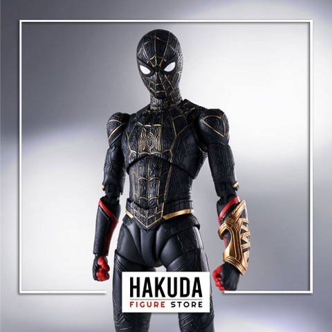 Mô hình S.H.Figuarts 1/12 SHF Spider Man Black & Gold Suit (No Way Home) - Chính hãng Bandai Nhật Bản