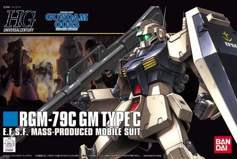 Mô hình HGUC 1/144 HG GM Type C - Chính hãng Bandai Nhật Bản