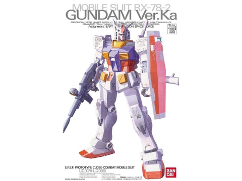 Mô hình MG 1/100 RX 78 2 Gundam Ver. Ka - Chính hãng Bandai Nhật Bản