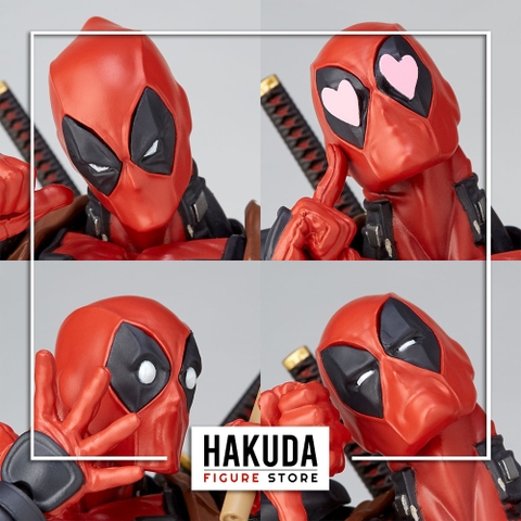 Mô hình Amazing Yamaguchi No.025 Deadpool (Ver 2.0) - Chính hãng Revoltech Nhật Bản