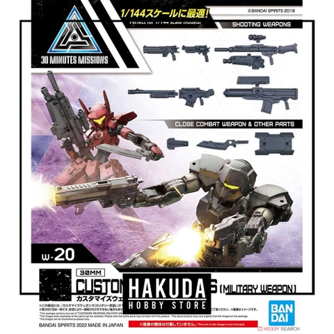 Mô hình phụ kiện 30MM W20 Customize Weapons (Military Weapon) - Chính hãng Bandai Nhật Bản