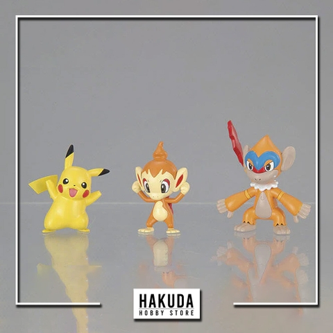 Mô hình Pokemon Plamo Collection 07 Infernape Evolution Set (Select Series) - Mô hình chính hãng Bandai Nhật Bản