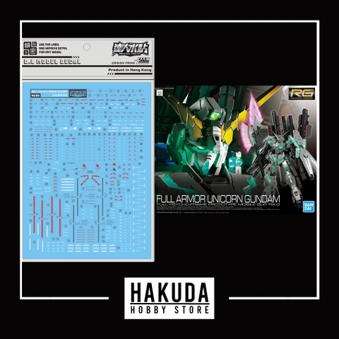 Decal nước cho mô hình - RG 30 1/144 Unicorn Full Armor