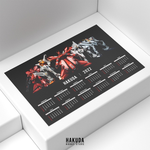 Lịch GUNDAM HAKUDA 2022 - Size (45x30cm)