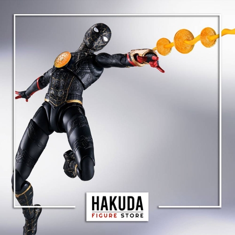 Mô hình S.H.Figuarts 1/12 SHF Spider Man Black & Gold Suit (No Way Home) - Chính hãng Bandai Nhật Bản