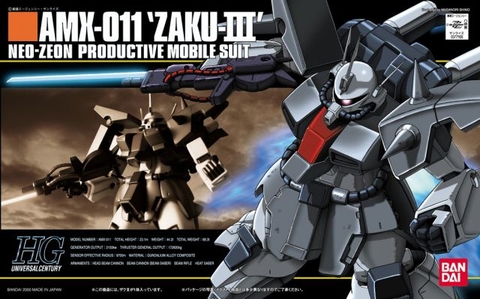 Mô hình HGUC 014 1/144 HG Zaku III - Chính hãng Bandai Nhật Bản