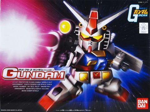 Mô hình SDBB 329 SD RX 78 2 Gundam (Animation Color) - Chính hãng Bandai Nhật Bản