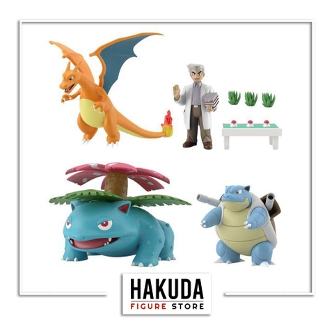 Mô hình P-Bandai Pokemon Scale World 1/20 Professor Oak Set (Kanto Region) - Chính hãng Bandai Nhật Bản