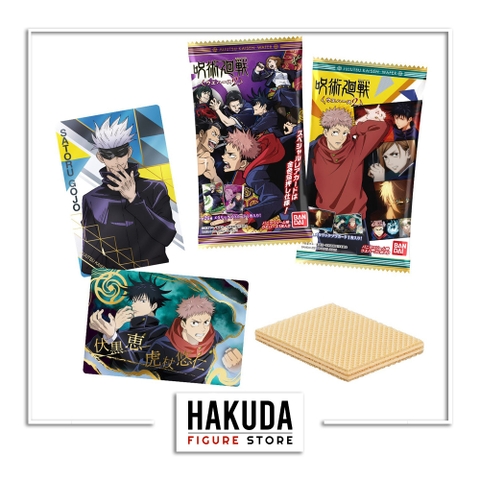 Bánh Xốp Gacha Thẻ Bài Jujutsu Kaisen 2 - Chính hãng Bandai Nhật Bản
