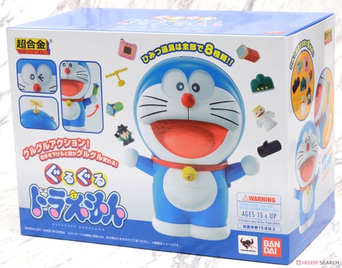 Mô hình Kim Loại Chogokin Guru Guru Doraemon - Chính hãng Bandai Nhật Bản