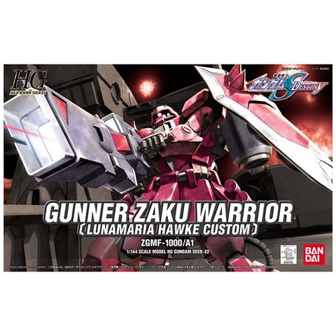 Mô hình HG Seed 22 1/144 Gunner Zaku Warrior (Lunamaria Hawke Custom) - Chính hãng Bandai Nhật Bản
