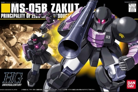 Mô hình HGUC 1/144 HG Zaku I Black Tri Stars - Chính hãng Bandai Nhật Bản