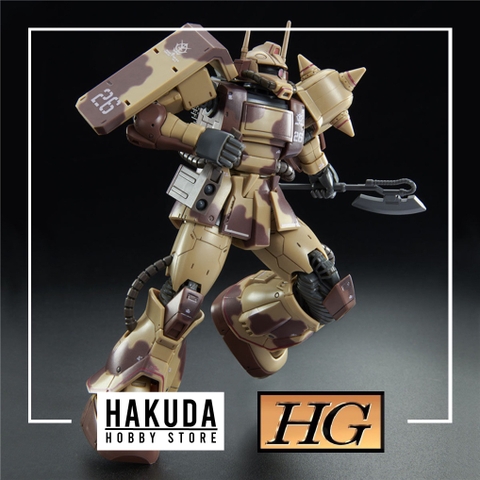 Mô hình P-Bandai HG GTO 1/144 Zaku Desert Type (Double Antenna Type) - Chính hãng Bandai Nhật Bản
