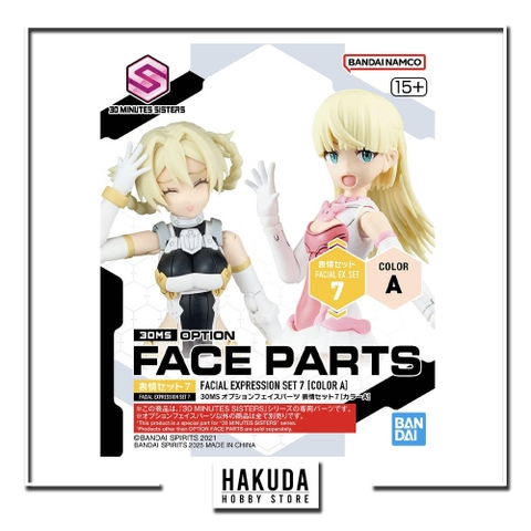 Mô hình phụ kiện 30MS Option Face Parts Expression Set 7(Color A) - Chính hãng Bandai Nhật Bản
