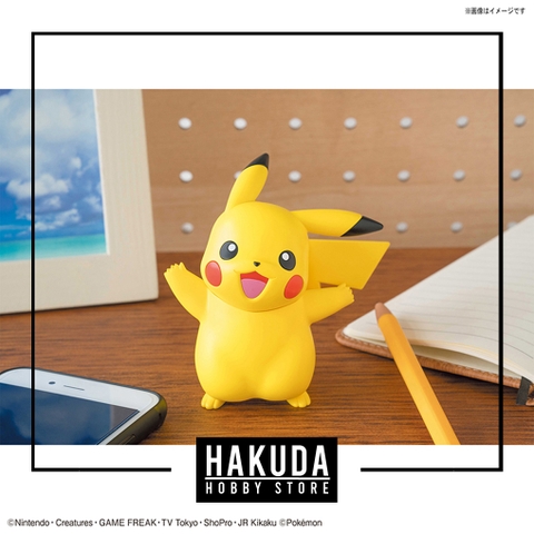 Mô hình Pokemon Plamo Collection 01 Pikachu - Chính hãng Bandai Nhật Bản