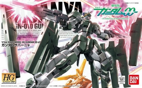 Mô hinh HG 00 67 1/144 Gundam Zabanya - Chính hãng Bandai Nhật Bản