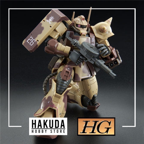Mô hình P-Bandai HG GTO 1/144 Zaku Desert Type (Double Antenna Type) - Chính hãng Bandai Nhật Bản