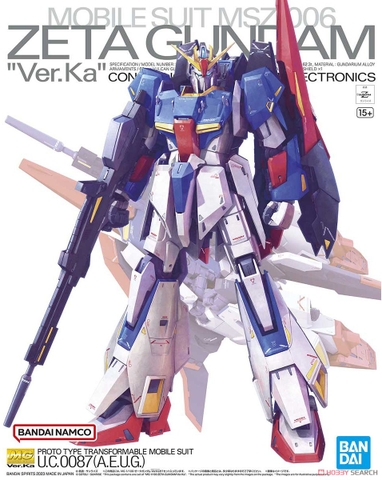 Mô hình MG 1/100 Zeta Gundam Ver.Ka - Chính hãng Bandai Nhật Bản