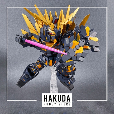 Mô hình SDCS 19 SD Gundam Unicorn Gundam 02 Banshee (Destroy Mode & Parts Set) - Chính hãng Bandai Nhật Bản