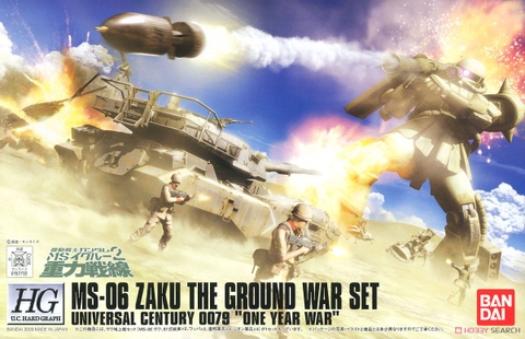 Mô hình HGUC 1/144 HG Zaku Ground Attack Set - Chính hãng Bandai Nhật Bản