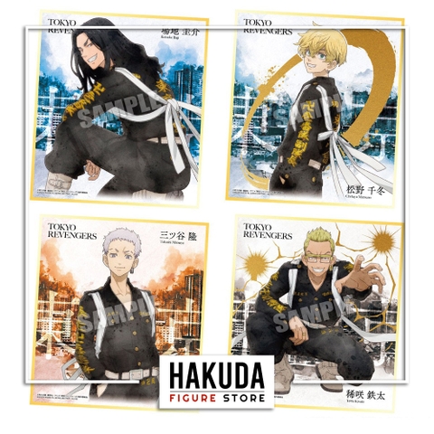 Thẻ Gacha Ngẫu Nhiên Tokyo Revengers Shikishi Art - Chính hãng Bandai Nhật Bản