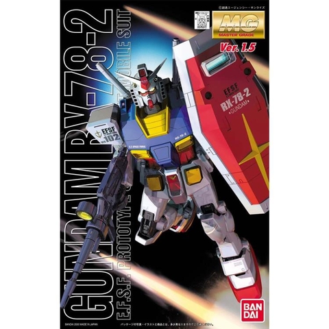 Mô hình MG 1/100 RX 78 2 Gundam Ver 1.5 - Chính hãng Bandai Nhật Bản
