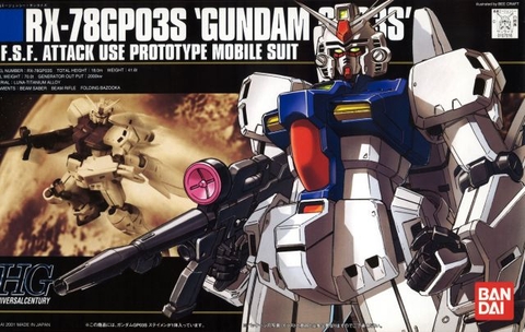 Mô hình HGUC 1/144 HG RX78 GP03S Gundam - Chính hãng Bandai Nhật Bản