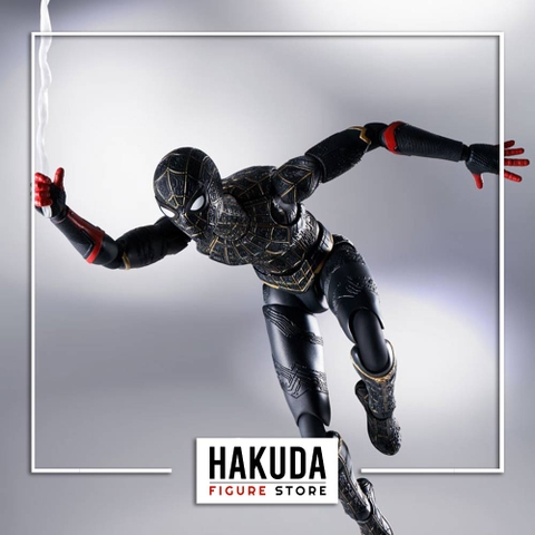 Mô hình S.H.Figuarts 1/12 SHF Spider Man Black & Gold Suit (No Way Home) - Chính hãng Bandai Nhật Bản