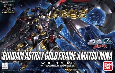 Mô hình HG Seed 59 1/144 Gundam Astray Gold Frame Amatsumina - Chính hãng Bandai Nhật Bản