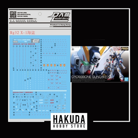 Decal nước cho mô hình - RG 31 1/144 Crossbone Gundam X1