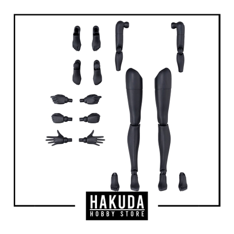 Mô hình phụ kiện 30MS OB12 Option Body Parts Arm Parts & Leg Parts (White/Black) - Chính hãng Bandai Nhật Bản