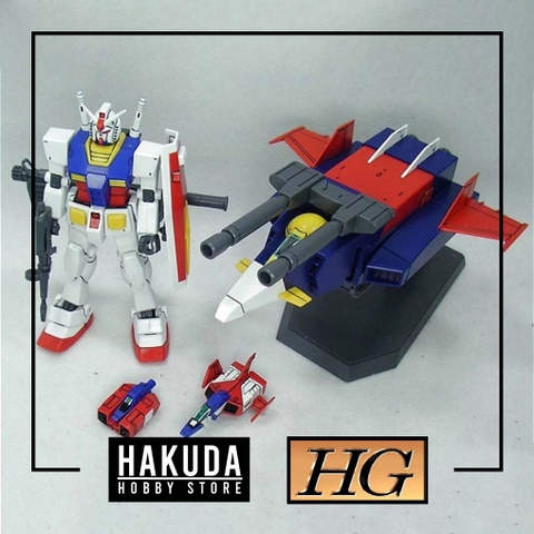 Mô hình HGUC 1/144 HG G Armor (G Fighter + RX782 Gundam) - Chính hãng Bandai Nhật Bản