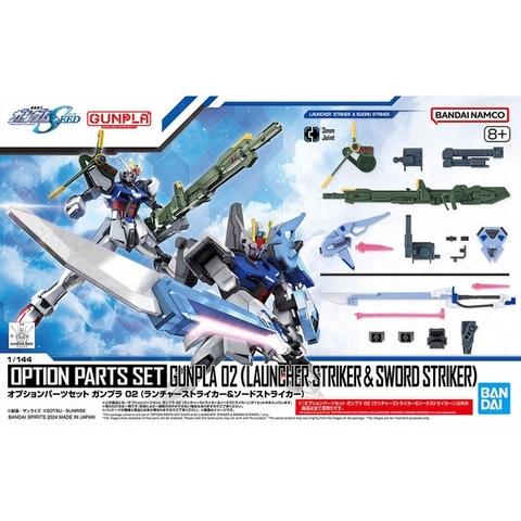 Mô hình phụ kiện 1/144 Option Parts Set Gunpla 02 Launcher Striker & Sword Striker - Chính hãng Bandai Nhật Bản