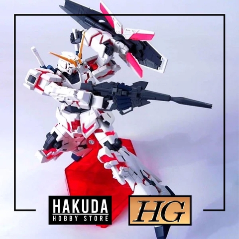 Mô hình HGUC 1/144 HG Unicorn Gundam Destroy Mode Titanium Finish Ver - Chính hãng Bandai Nhật Bản