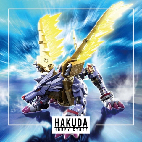 Mô hình Figure-rise Standard Amplified Metal Garurumon (tặng kèm base) - Chính hãng Bandai Nhật Bản
