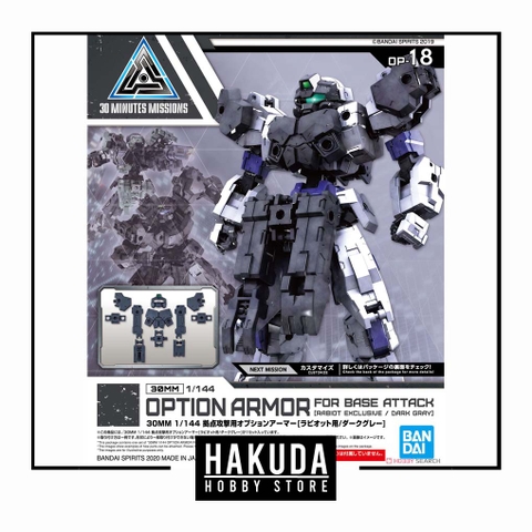 Mô hình phụ kiện 30MM OP18 Option Armor For Base Attack (Rabiot Exclusive/Dark Gray)