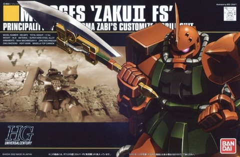 Mô hình HGUC 034 1/144 HG Garma's Zaku - Chính hãng Bandai Nhật Bản