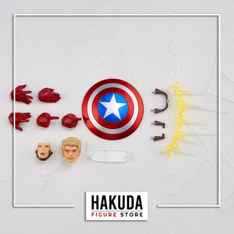 Mô hình Amazing Yamaguchi No.007 Captain America - Chính hãng Revoltech Nhật Bản