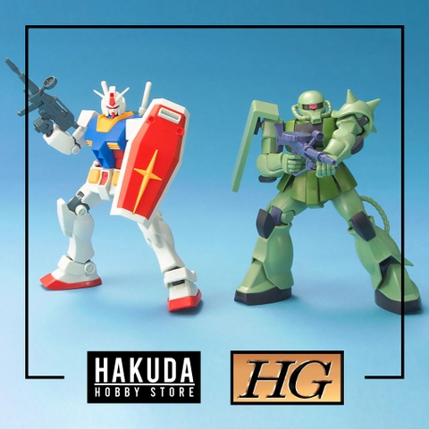 Mô hình HGUC 1/144 HG Gunpla Starter Set - Chính hãng Bandai Nhật Bản