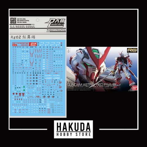 Decal nước cho mô hình - RG 19 1/144 Astray Red Frame