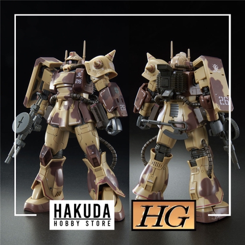 Mô hình P-Bandai HG GTO 1/144 Zaku Desert Type (Double Antenna Type) - Chính hãng Bandai Nhật Bản