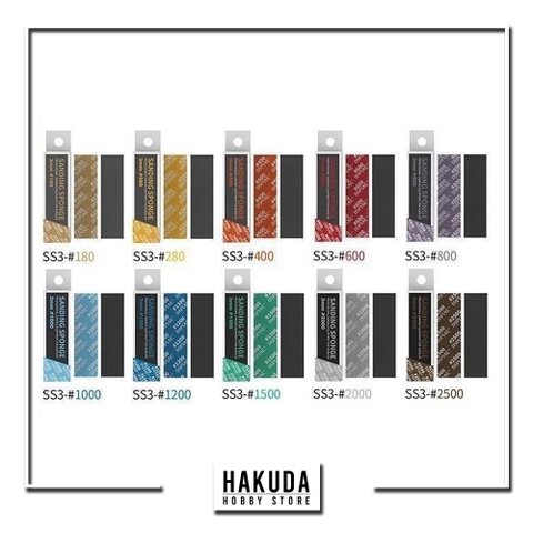 Giấy nhám xốp mô hình Dspiae cao cấp cắt sẵn SS3 (1 hộp 5 cái) - Chính hãng DSPIAE