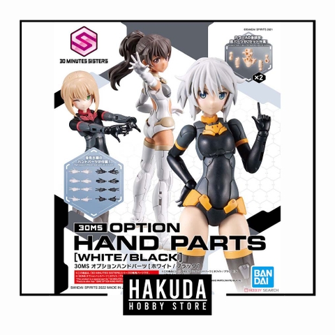 Mô hình phụ kiện 30MS Option Hand Parts (White/Black) - Chính hãng Bandai Nhật Bản